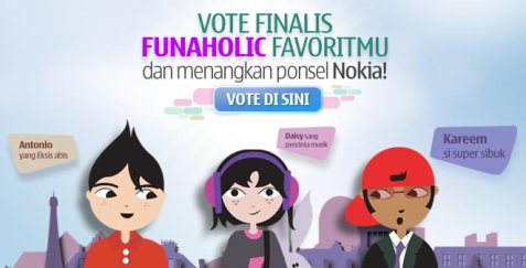 Nokia Funaholic Icon Search : Vote Sekarang, Nokia Gratis Datang…