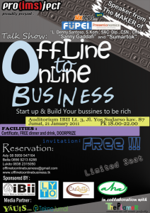 Talk Show “Offline To Online business”