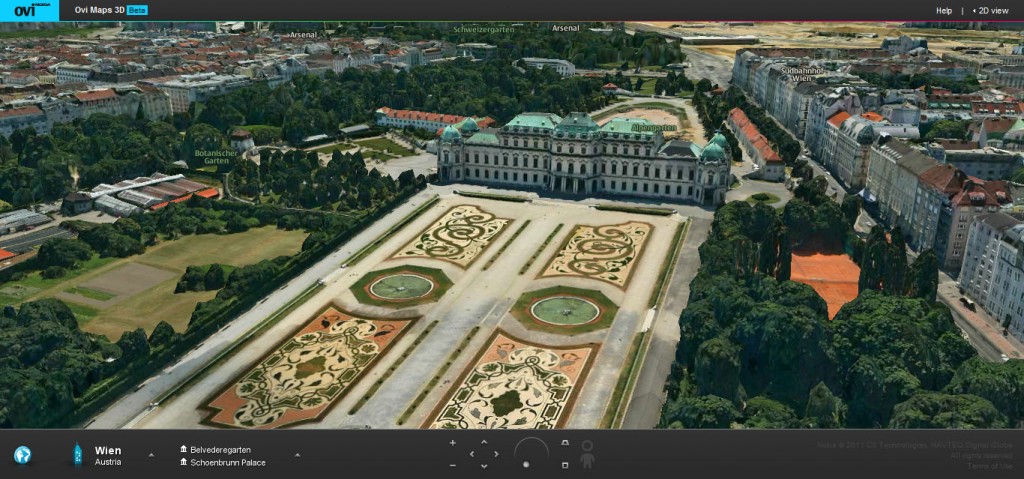 Nokia Ovi Maps 3D - Wien, Austria
