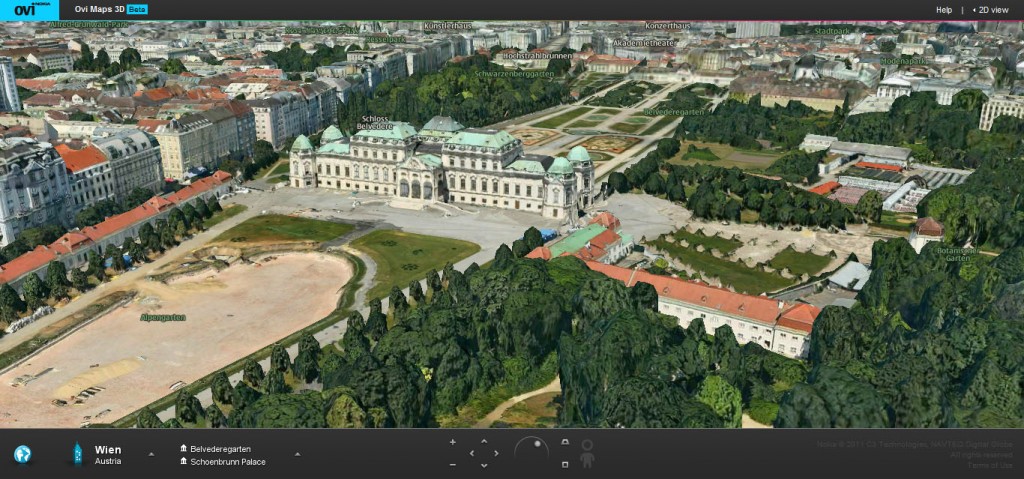 Nokia Ovi Maps 3D - Wien, Austria 2