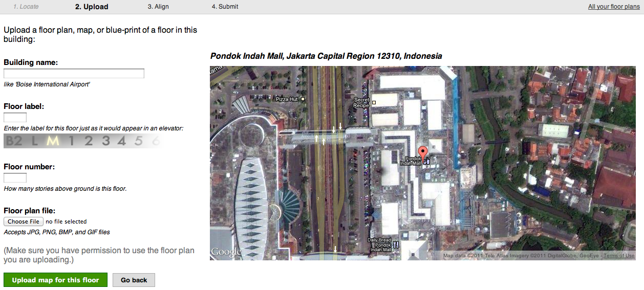 Google Maps Floor Plans