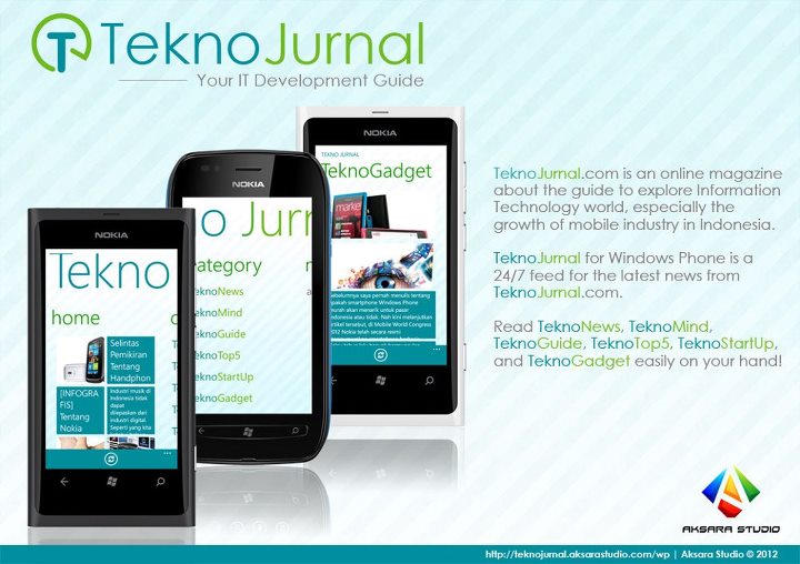 TeknoJurnal App Poster by Aksara Studio