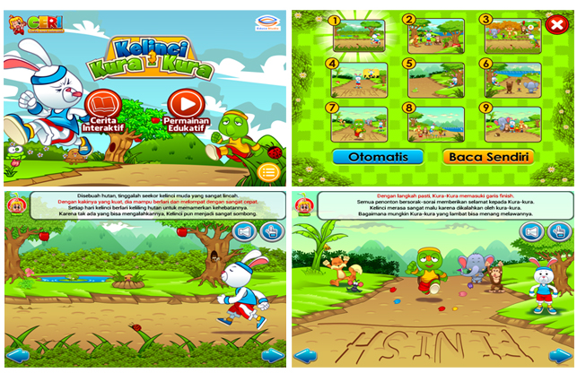 Ceri Kelinci dan Kura-kura - Seri Kedua Cerita Anak Interaktif di Android