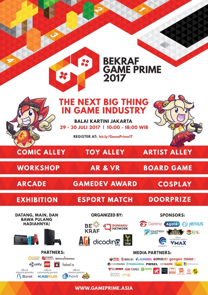 Poster Bekraf Game Prime 2017