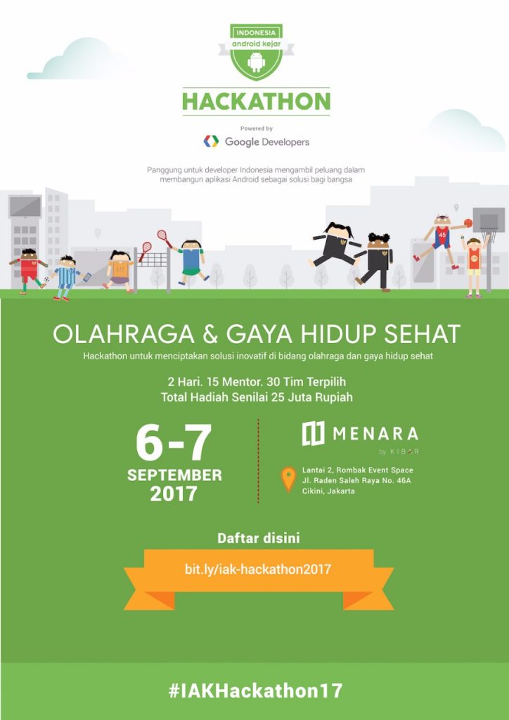 Poster Hackathon Indonesia Android Kejar