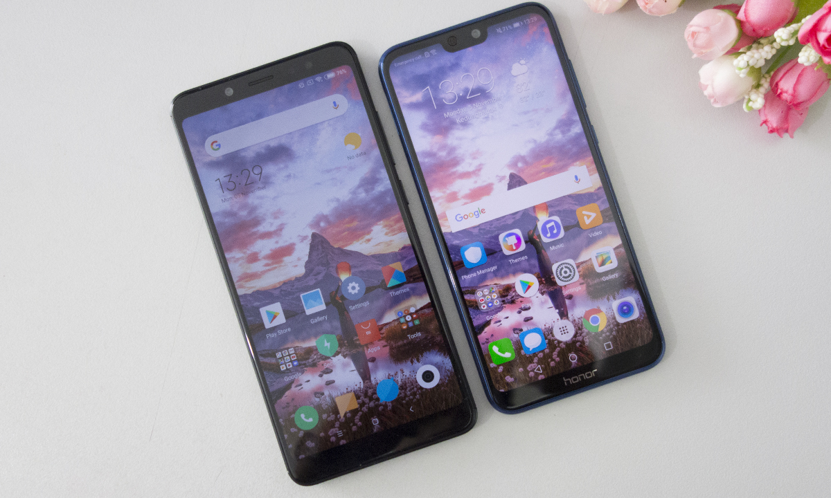 Duel Smartphone Kelas Menengah: Honor 9i vs Xiaomi Redmi Note 5